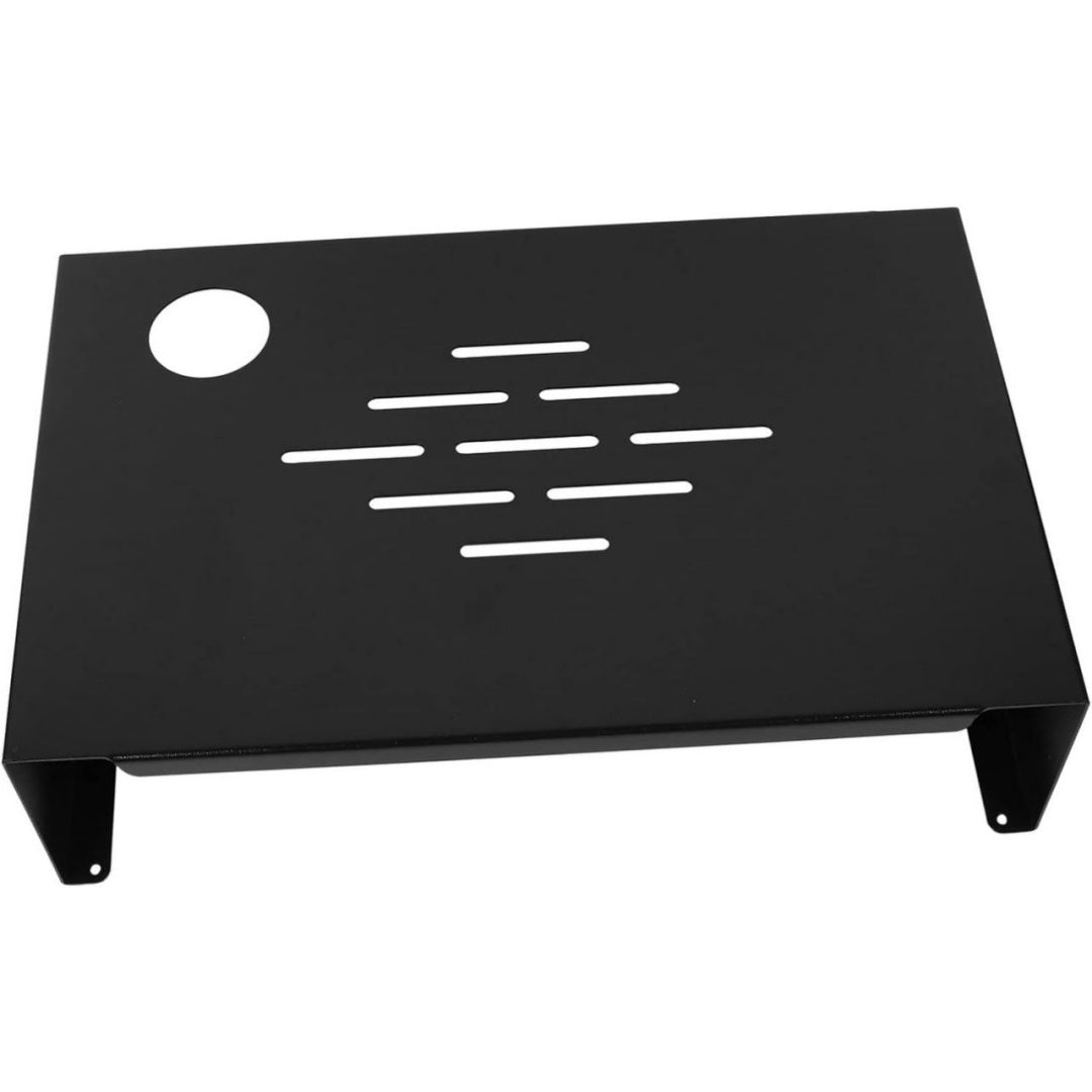 Mattes Monitorstaender fuer Homeoffice aus Stahl